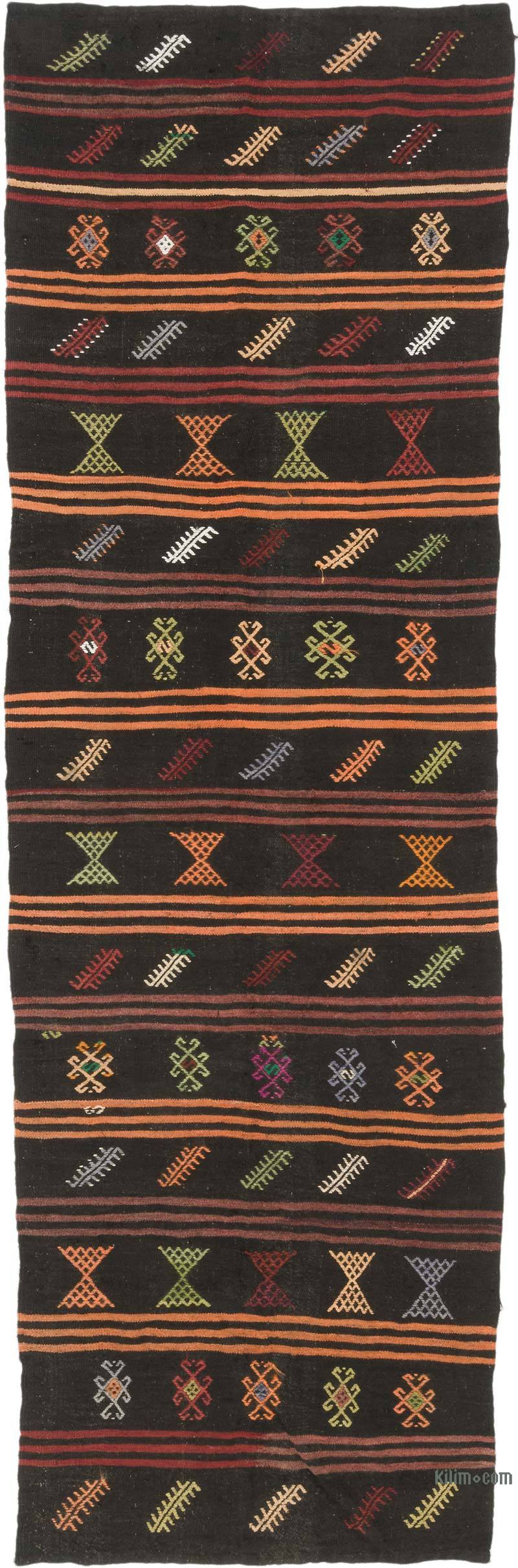 Vintage Anatolian Kilim Runner - 4' 4" x 13' 3" (52" x 159") - K0069478