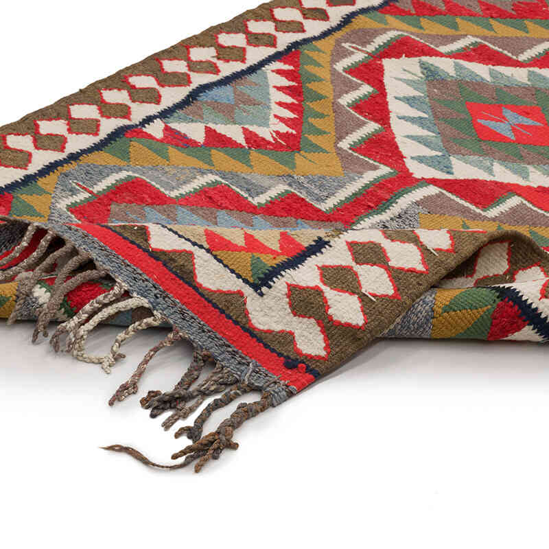 Vintage Tribal Kilim Runner - 3' 3" x 12' 2" (39" x 146") - K0069491