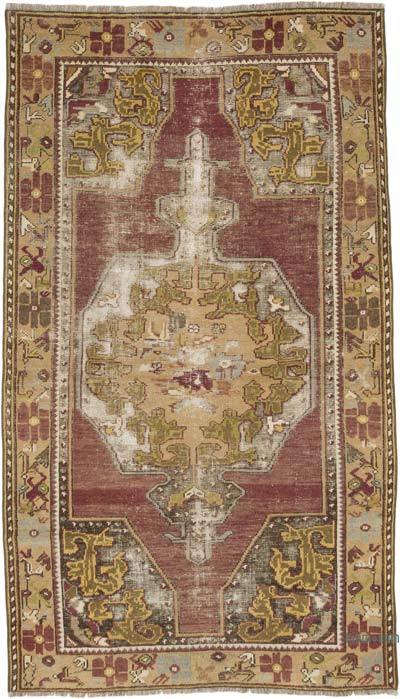 Vintage Turkish Hand-Knotted Rug - 3' 10" x 6' 9" (46" x 81")