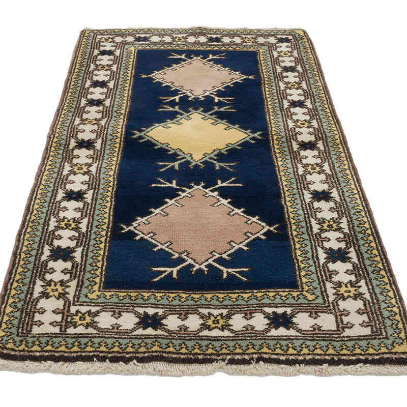 Alfombra Vintage Turca Anudada a Mano - 86 cm x 152 cm - K0069508