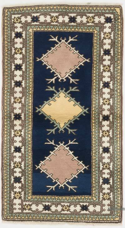 El Dokuma Vintage Halı - 86 cm x 152 cm