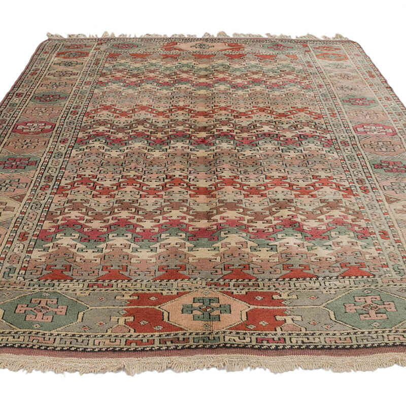 Vintage Turkish Hand-Knotted Rug - 5' 10" x 7' 9" (70" x 93") - K0069511