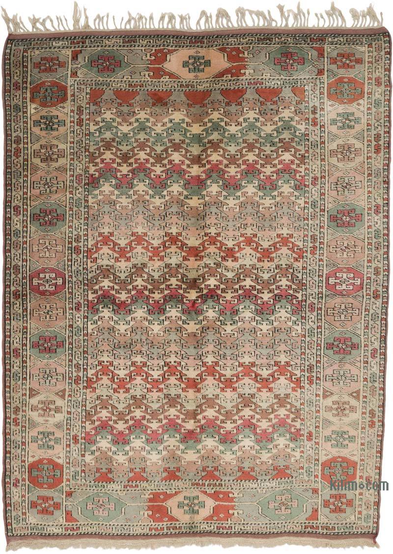 Vintage Turkish Hand-Knotted Rug - 5' 10" x 7' 9" (70" x 93") - K0069511