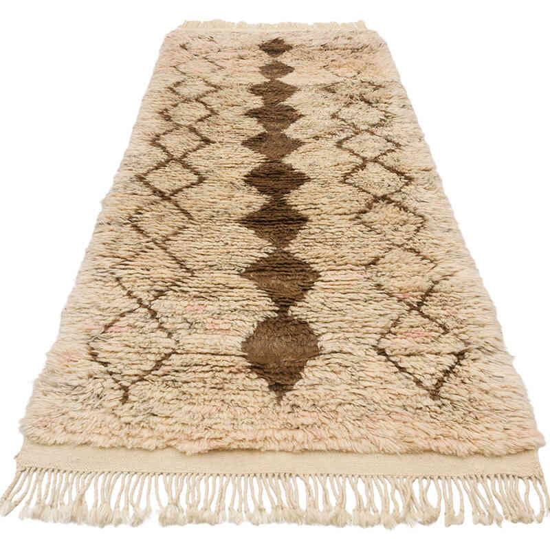 Nuevo Corredor Tulu Anudado a Mano de Estilo Marroquí - 98 cm x 283 cm - K0069518