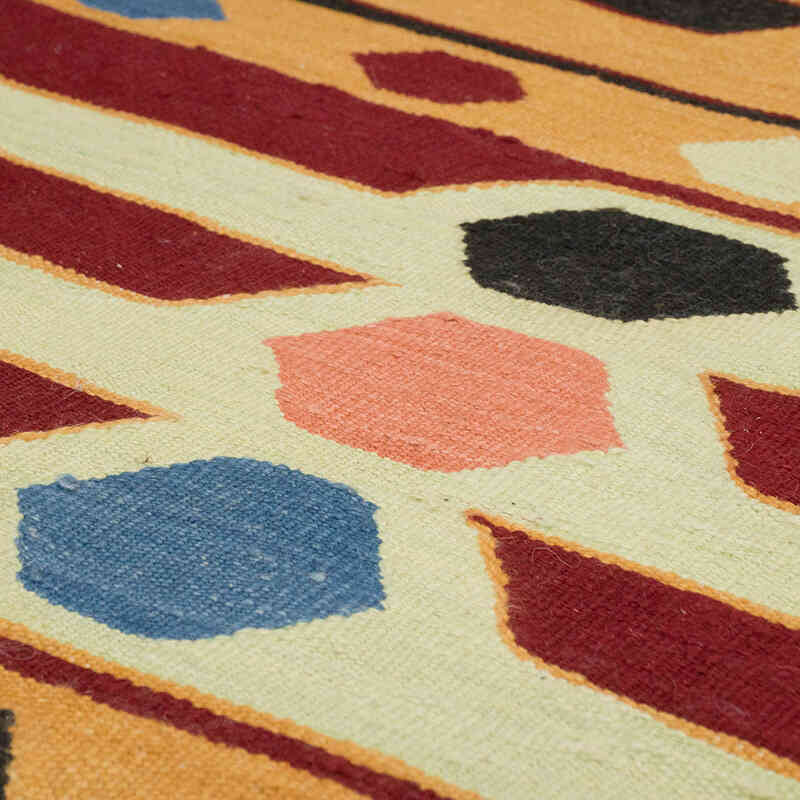 New Handwoven Turkish Kilim Runner - 3' 1" x 9' 11" (37" x 119") - K0069520