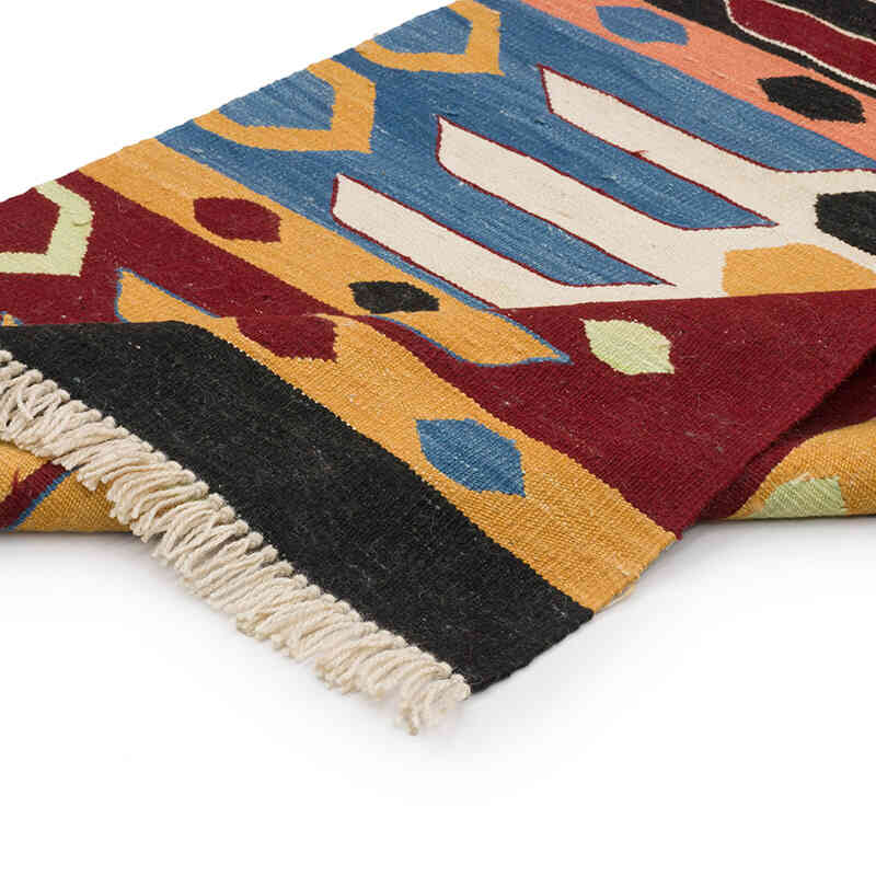 New Handwoven Turkish Kilim Runner - 3' 1" x 9' 11" (37" x 119") - K0069520