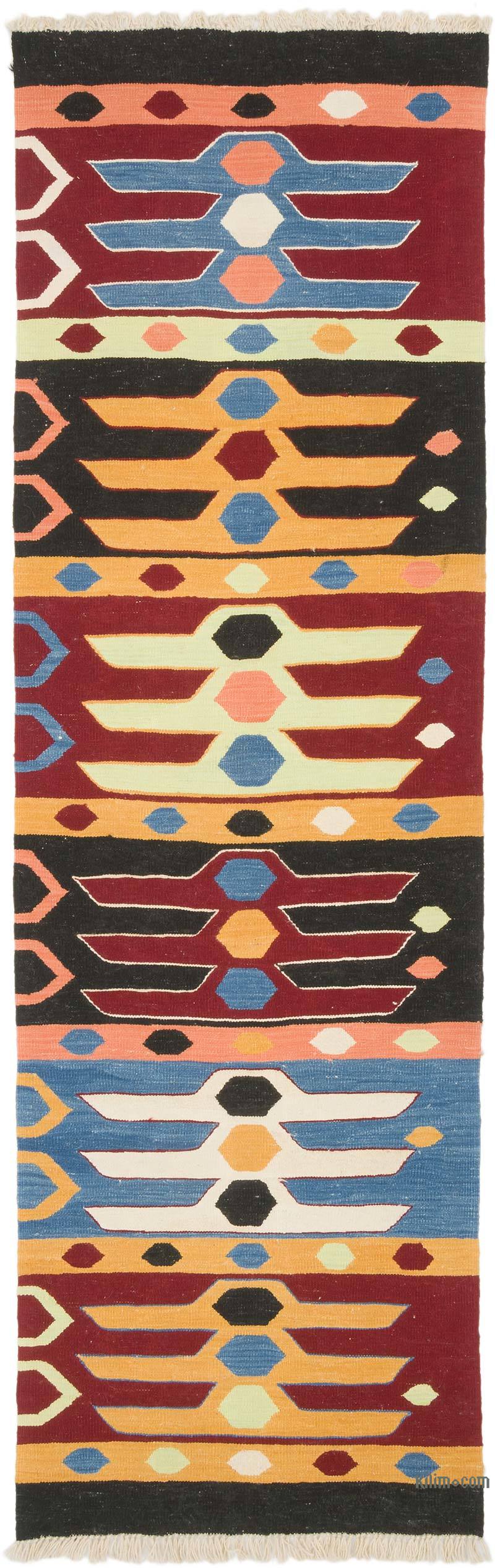 New Handwoven Turkish Kilim Runner - 3' 1" x 9' 11" (37" x 119") - K0069520