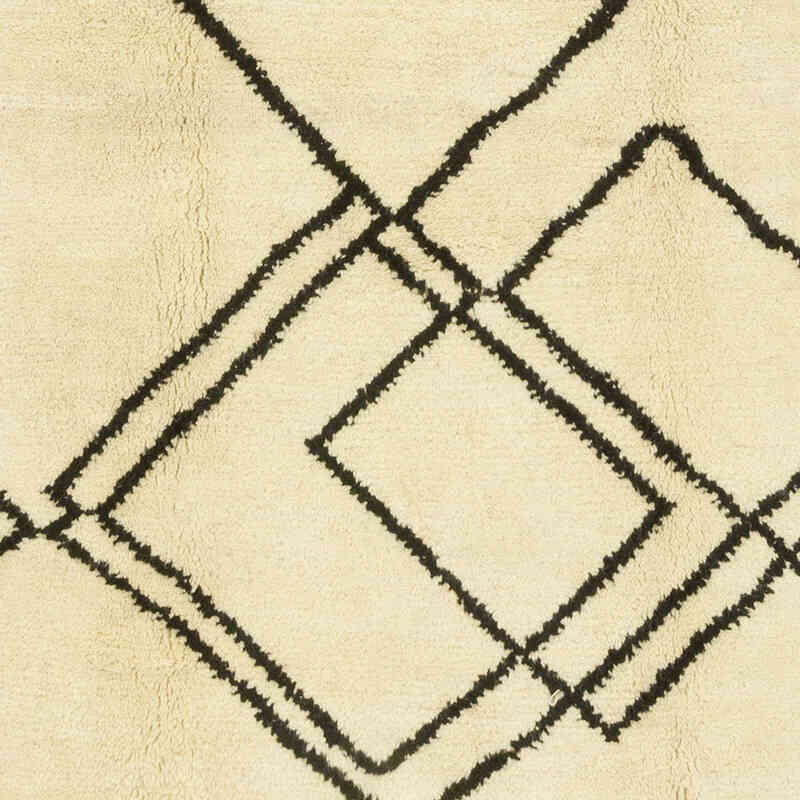 New Moroccan Style Hand-Knotted Tulu Rug - 7' 10" x 10' 7" (94" x 127") - K0069523
