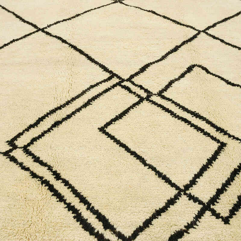 New Moroccan Style Hand-Knotted Tulu Rug - 7' 10" x 10' 7" (94" x 127") - K0069523