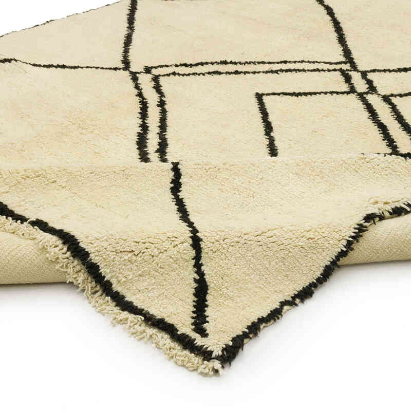 New Moroccan Style Hand-Knotted Tulu Rug - 7' 10" x 10' 7" (94" x 127") - K0069523