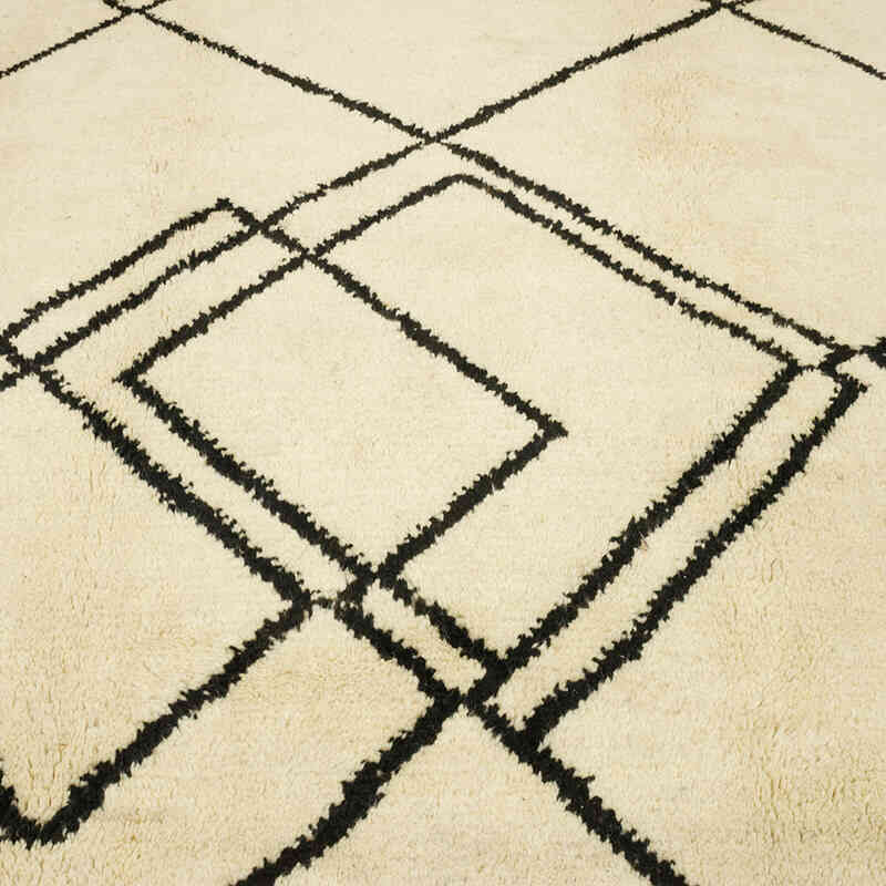 New Moroccan Style Hand-Knotted Tulu Rug - 7' 10" x 10' 7" (94" x 127") - K0069523