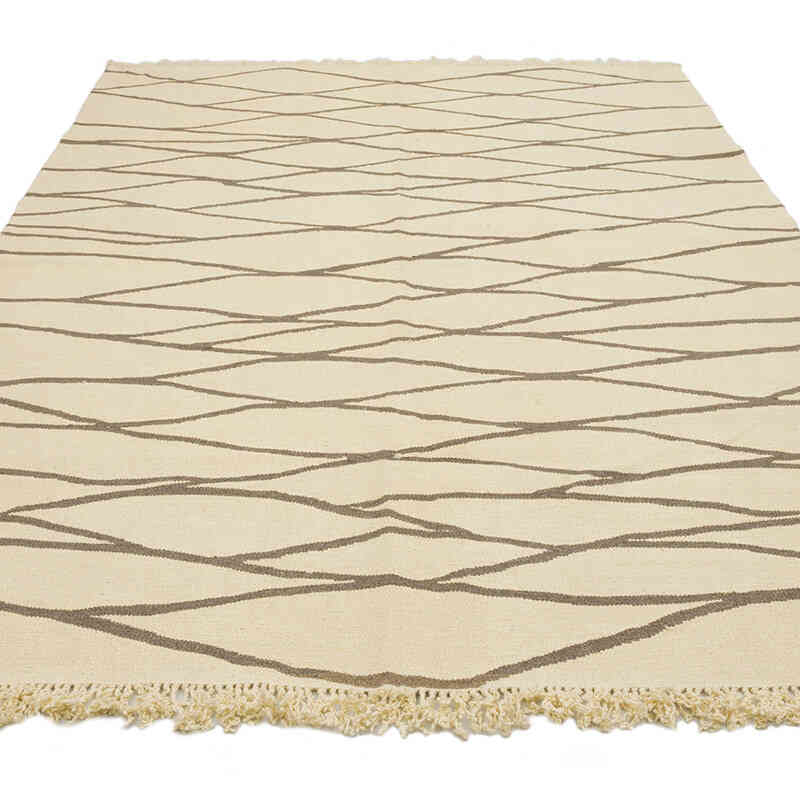 New Handwoven Turkish Kilim Rug - 6'  x 8' 6" (72" x 102") - K0069524
