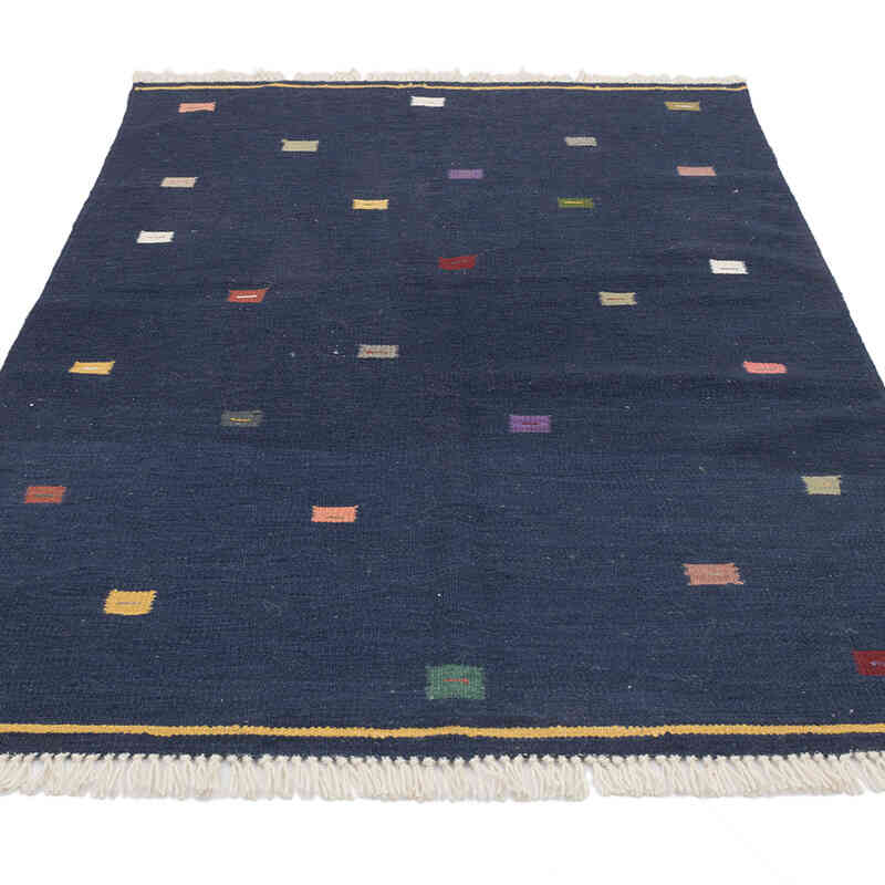 New Handwoven Turkish Kilim Rug - 4' 1" x 6'  (49" x 72") - K0069526