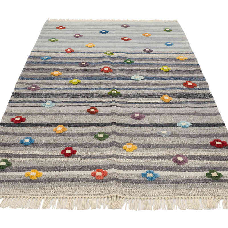Yeni Kök Boya El Dokuma Kilim - 112 cm x 174 cm - K0069528