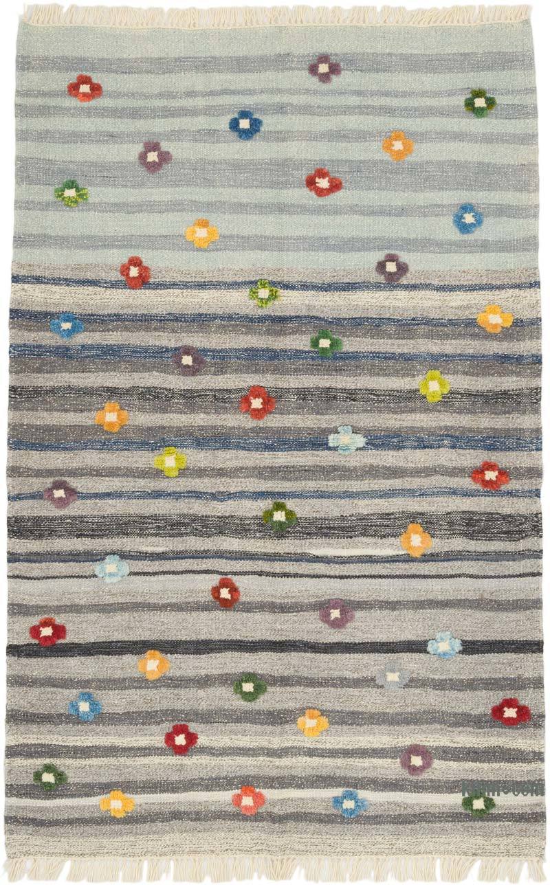 Yeni Kök Boya El Dokuma Kilim - 112 cm x 174 cm - K0069528