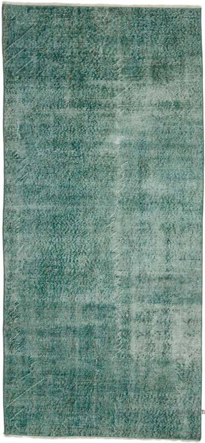 Over-dyed Vintage Hand-Knotted Turkish Rug - 3' 4" x 7' 2" (40" x 86")