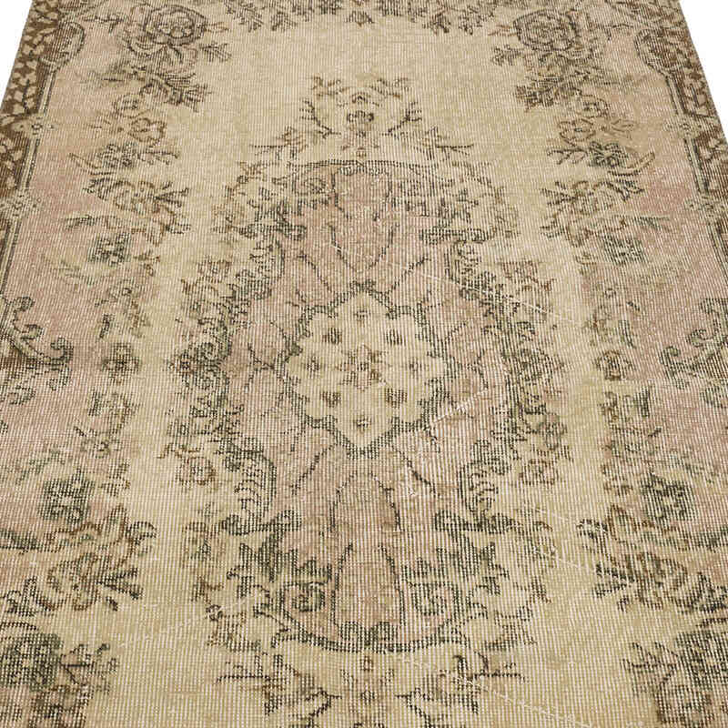 Alfombra Vintage Turca Anudada a Mano - 108 cm x 206 cm - K0069546