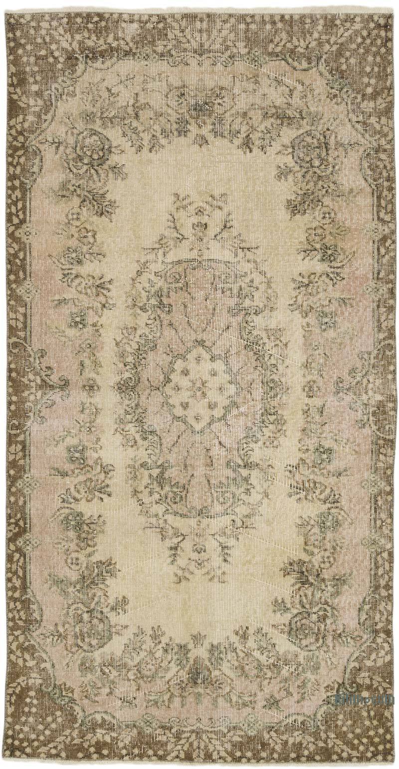 Alfombra Vintage Turca Anudada a Mano - 108 cm x 206 cm - K0069546