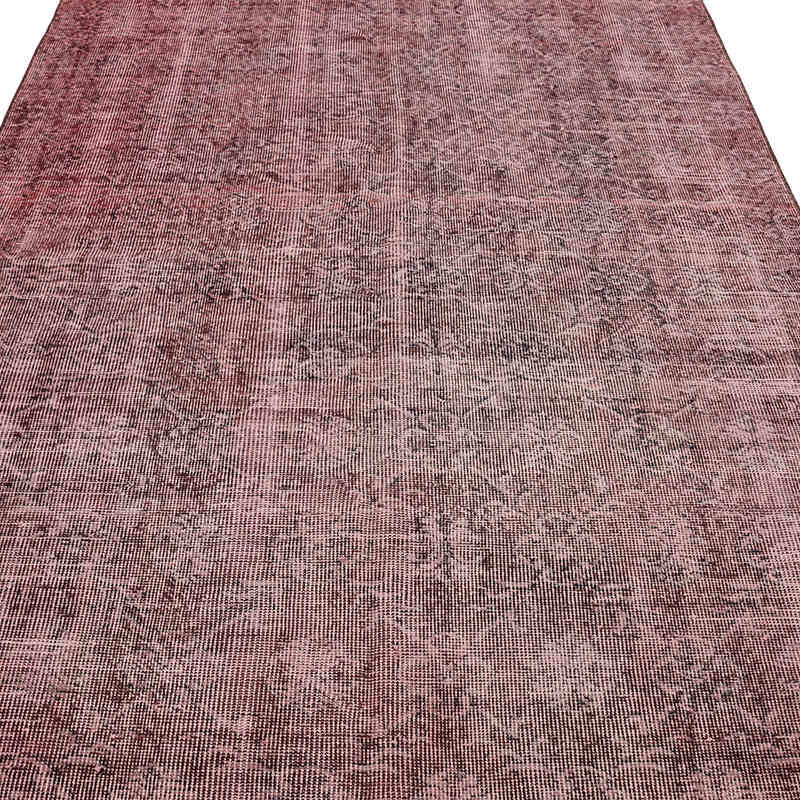 Over-dyed Vintage Hand-Knotted Turkish Rug - 4' 11" x 10'  (59" x 120") - K0069547