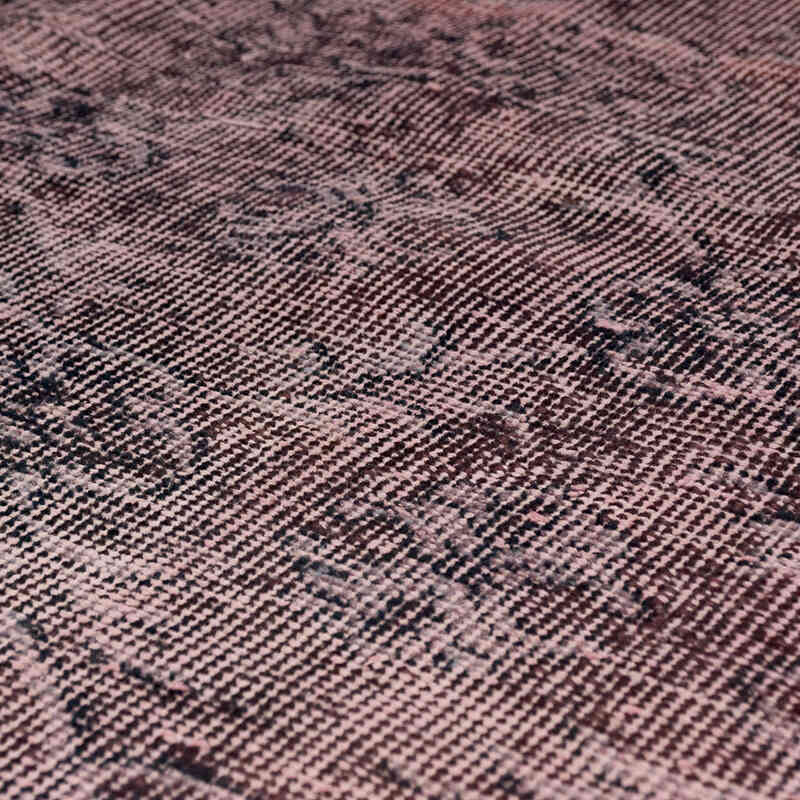 Over-dyed Vintage Hand-Knotted Turkish Rug - 4' 11" x 10'  (59" x 120") - K0069547
