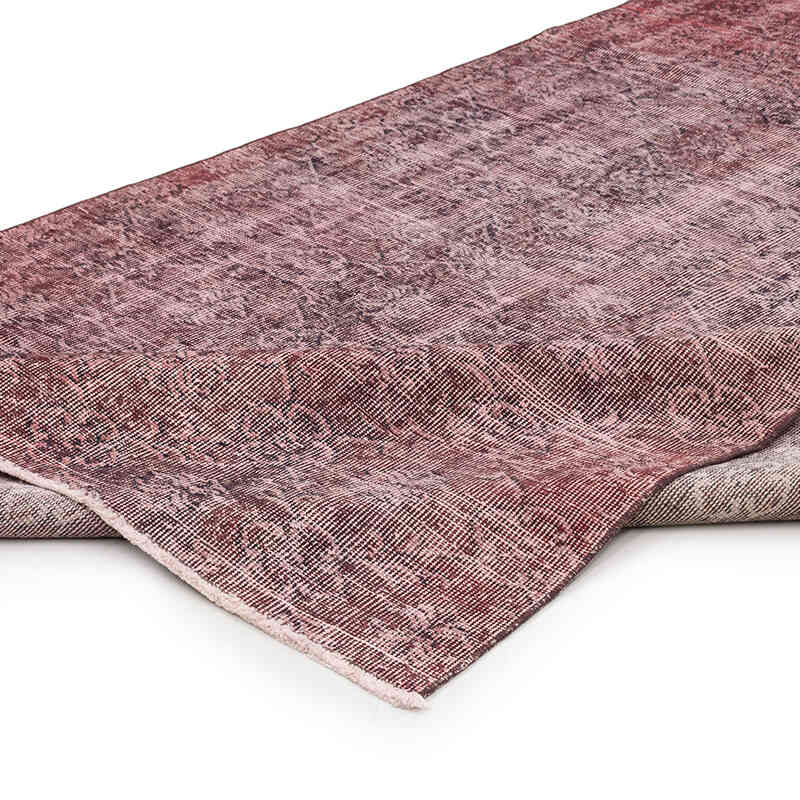 Over-dyed Vintage Hand-Knotted Turkish Rug - 4' 11" x 10'  (59" x 120") - K0069547