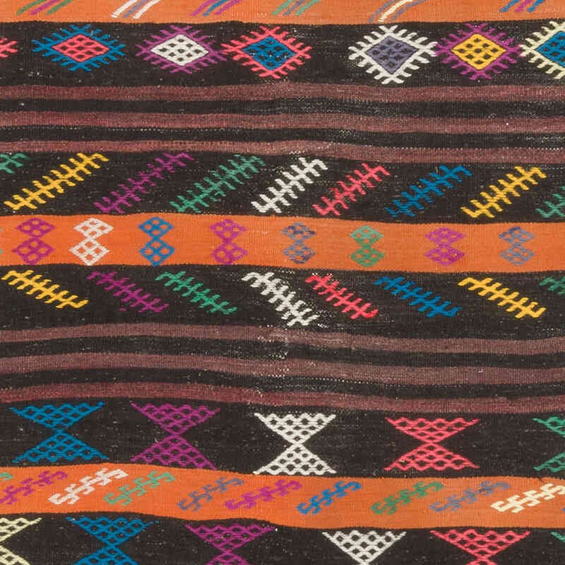 Vintage Turkish Kilim Runner - 3' 7" x 12' 4" (43" x 148") - K0069554