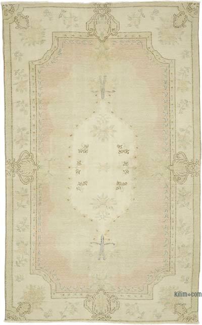 Vintage Turkish Hand-Knotted Rug - 5' 5" x 8' 10" (65" x 106")