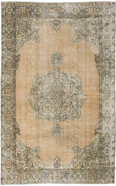 Vintage Turkish Hand-Knotted Rug - 5' 3" x 8' 5" (63" x 101")