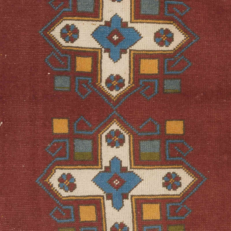 Alfombra Vintage Turca Anudada a Mano - 126 cm x 177 cm - K0069570