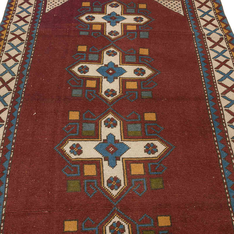 Alfombra Vintage Turca Anudada a Mano - 126 cm x 177 cm - K0069570