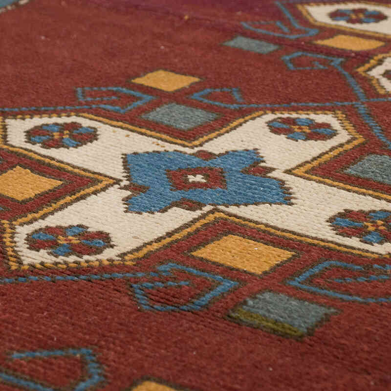 Alfombra Vintage Turca Anudada a Mano - 126 cm x 177 cm - K0069570