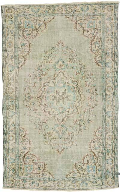 Vintage Turkish Hand-Knotted Rug - 5' 4" x 8' 5" (64" x 101")