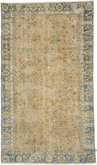 Alfombra Vintage Turca Anudada a Mano - 149 cm x 254 cm