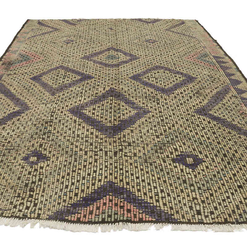 Vintage Anatolian Jijim Rug - 6' 8" x 10' 4" (80" x 124") - K0069601