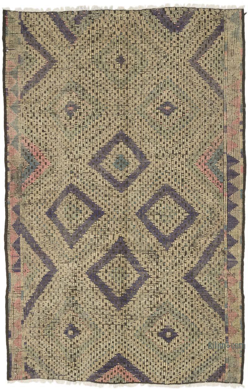 Vintage Anatolian Jijim Rug - 6' 8" x 10' 4" (80" x 124") - K0069601
