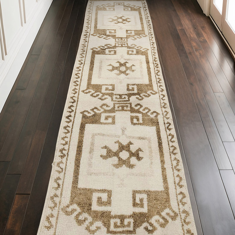 Alfombra Vintage de pasillo - 110 cm x 369 cm - K0069625