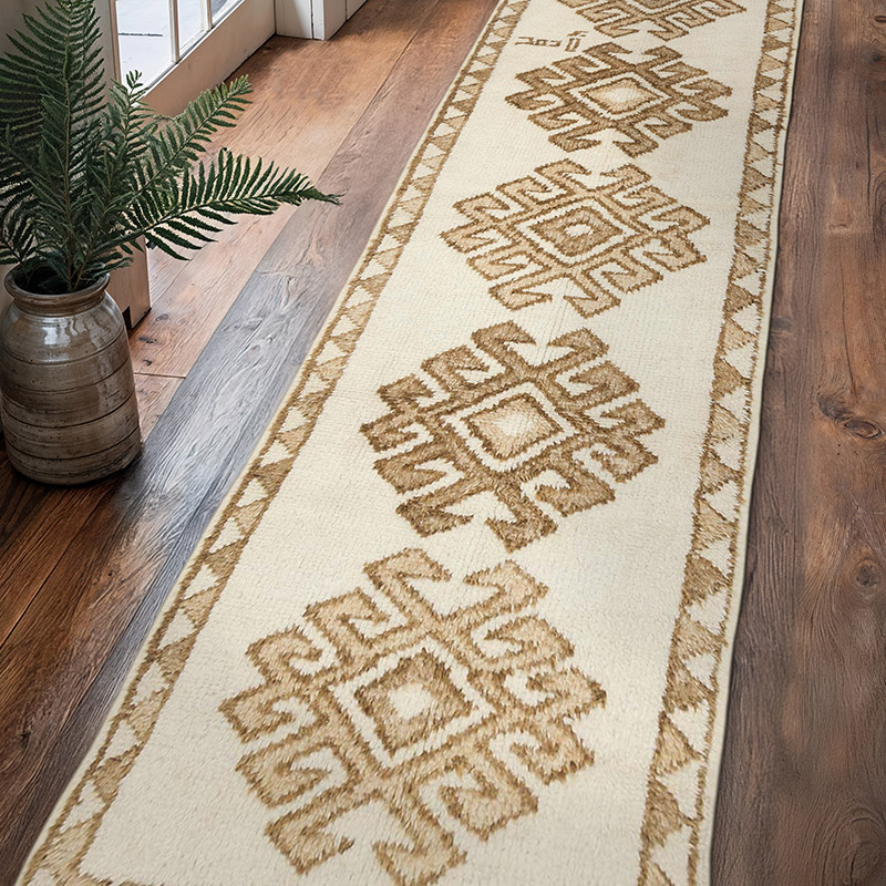 Alfombra Vintage de pasillo - 90 cm x 345 cm - K0069630