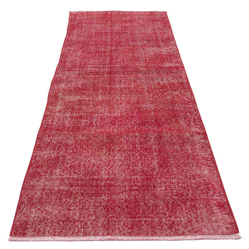 Over-dyed Vintage Hand-Knotted Turkish Runner - 2' 7" x 8' 1" (31" x 97") - K0069637