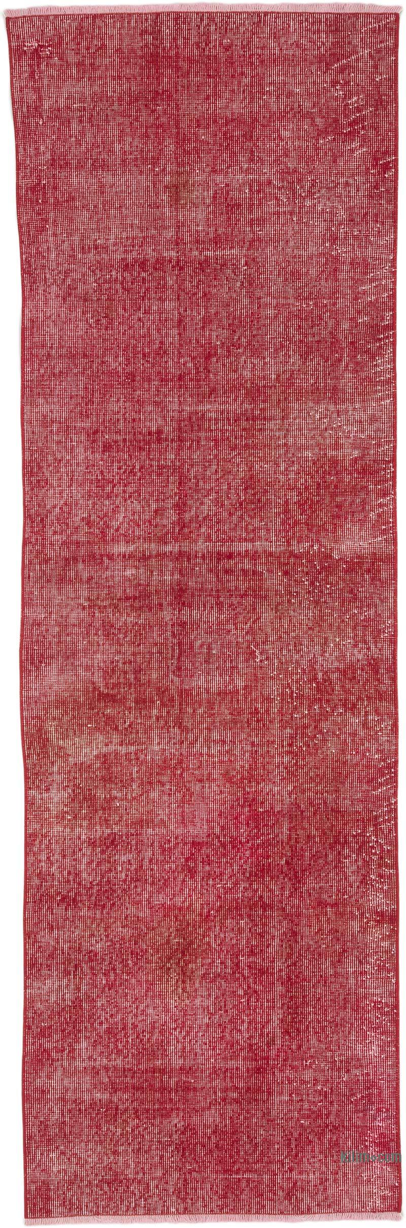Over-dyed Vintage Hand-Knotted Turkish Runner - 2' 7" x 8' 1" (31" x 97") - K0069637
