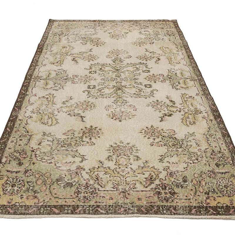 Vintage Turkish Hand-Knotted Rug - 3' 8" x 6' 11" (44" x 83") - K0069644