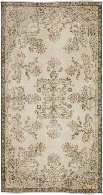 Alfombra Vintage Turca Anudada a Mano - 112 cm x 212 cm