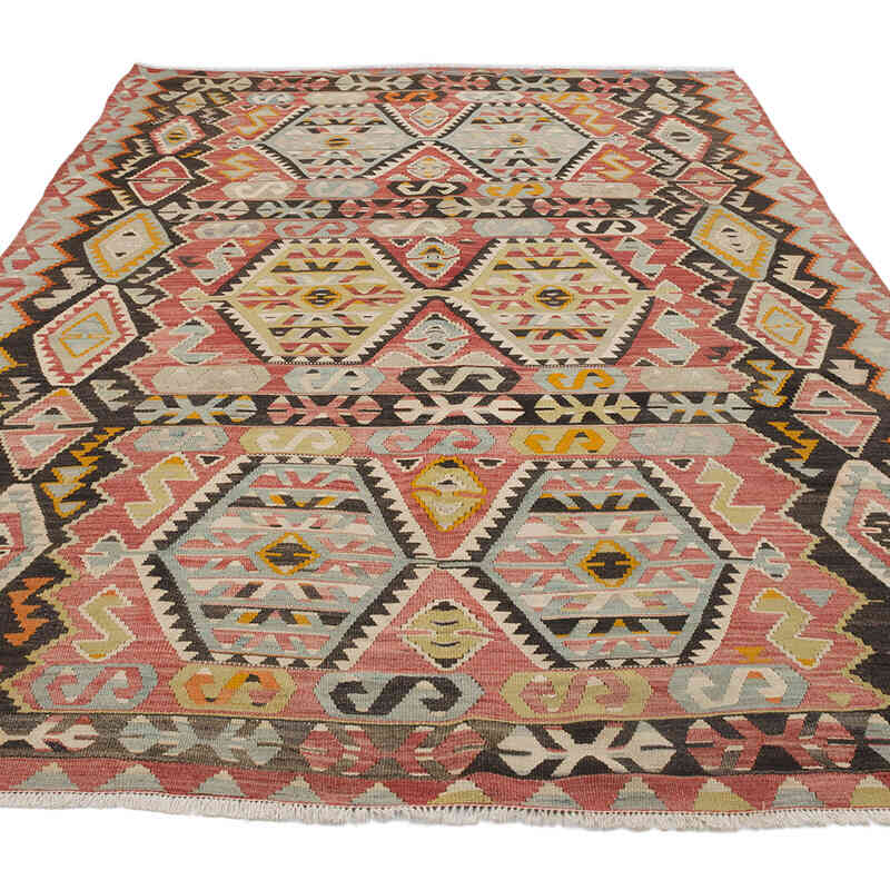 K0069651 Vintage Esme Kilim Rug 5' 5" x 8' 5" (65" x 101")