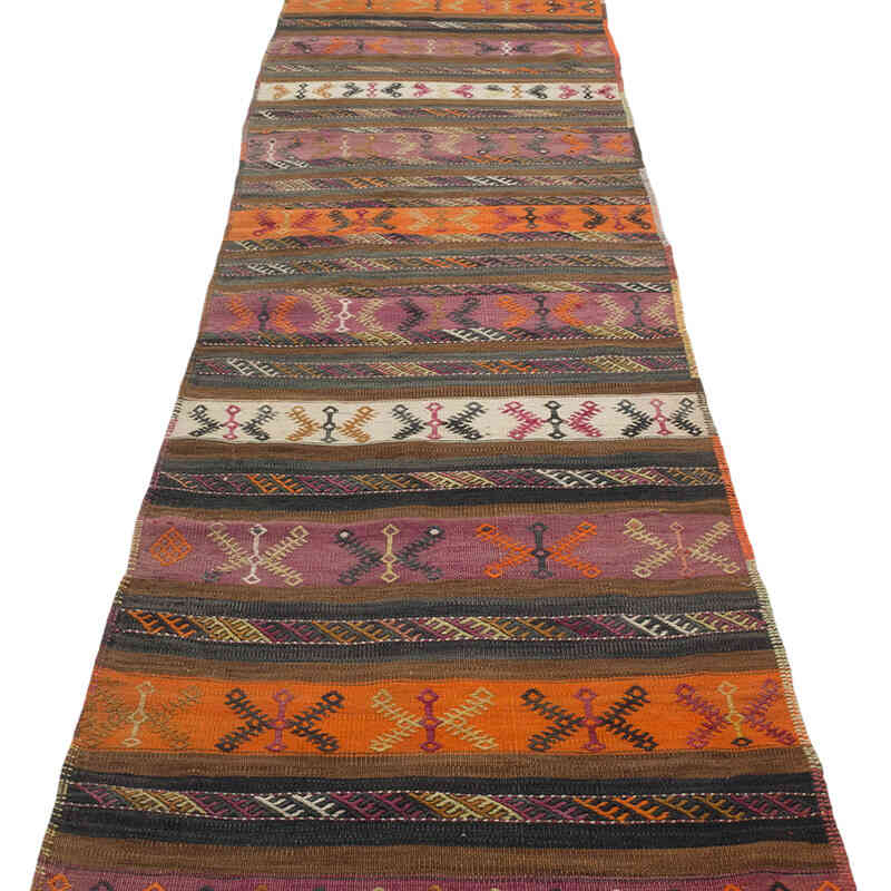 Vintage Malatya Kilim Runner - 2' 6" x 11' 9" (30" x 141") - K0069658