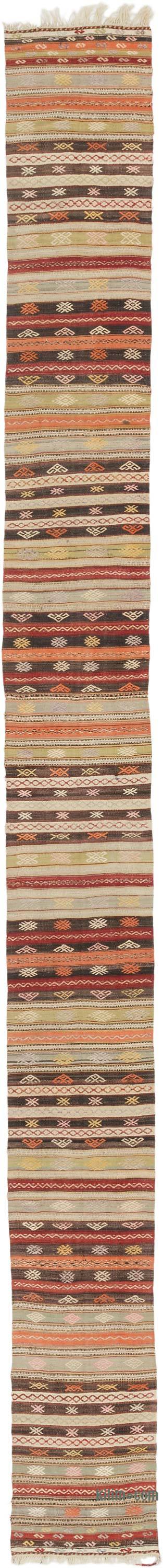 Vintage Sivas Kilim Runner - 2'  x 20' 11" (24" x 251") - K0069668