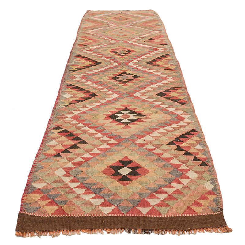 Vintage Tribal Kilim Runner - 2' 11" x 10' 2" (35" x 122") - K0069679