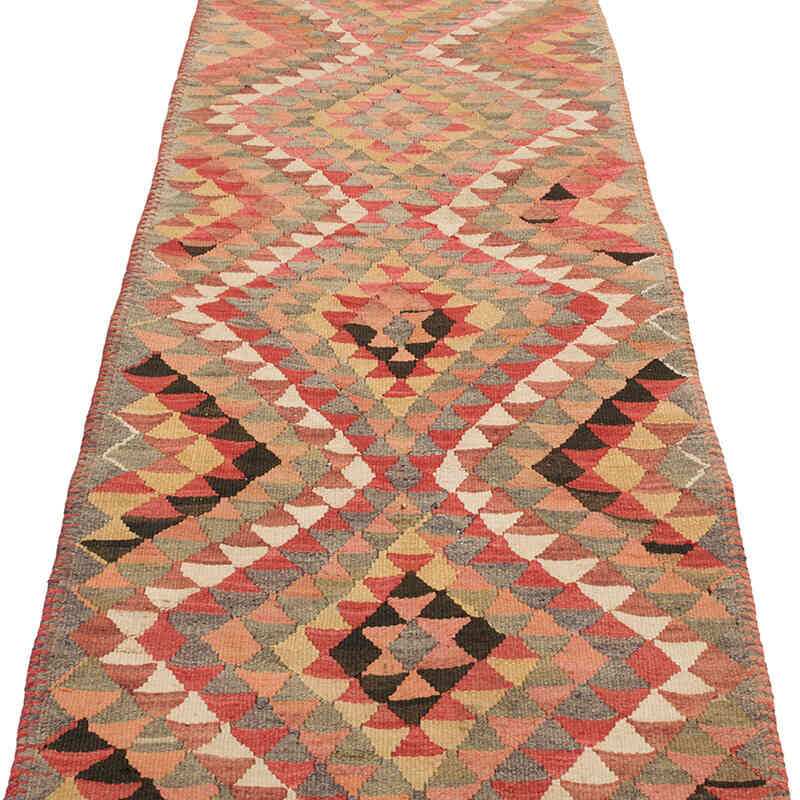 Vintage Tribal Kilim Runner - 2' 11" x 10' 2" (35" x 122") - K0069679