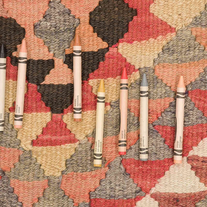 Vintage Tribal Kilim Runner - 2' 11" x 10' 2" (35" x 122") - K0069679