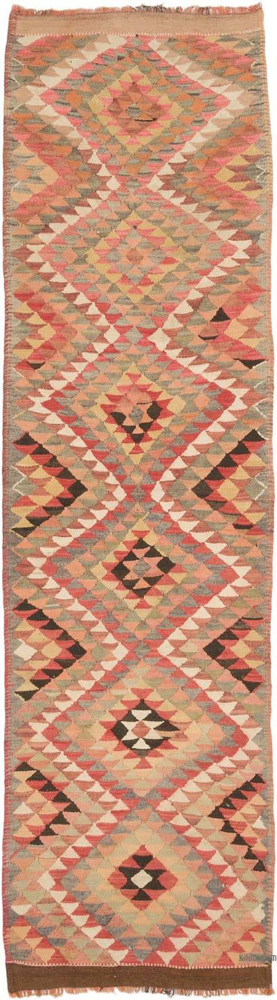 Vintage Tribal Kilim Runner - 2' 11" x 10' 2" (35" x 122")