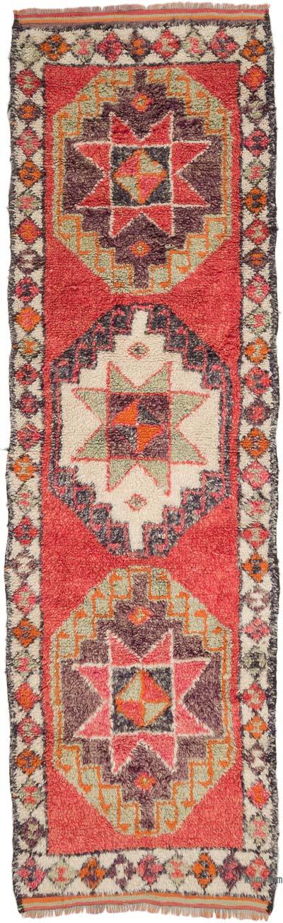 Vintage Tribal Runner Rug - 3' 4" x 11' 5" (40" x 137")