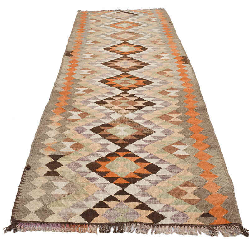 Vintage Tribal Kilim Runner - 2' 11" x 9' 6" (35" x 114") - K0069684